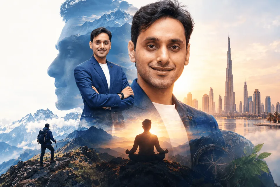 Sumit Upreti in the mountains